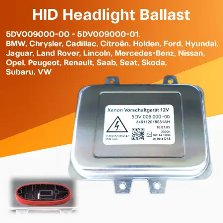 Hella 5DV 009 000-00 HID Xenon Headlight Ballast | OEM Replacement